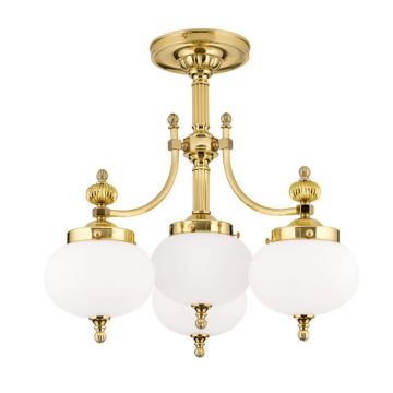 Lustra aplicata eleganta stil clasic Nostalgie 4L alama lucios/opal