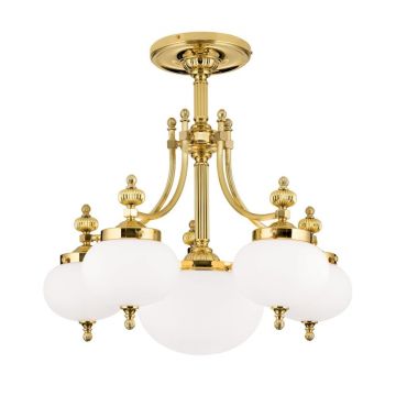 Lustra aplicata eleganta stil clasic Nostalgie 6L alama lucios/opal