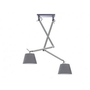 Lustra directionabila design modern ZYTA 2 S ALU gri