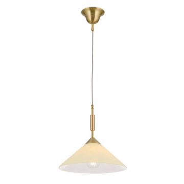 Lustra, Pendul realizat manual ARTDESIGN 30cm, alama mat/ champagne