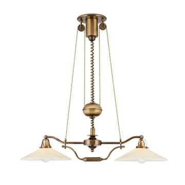 Lustra realizata manual design rustic ARTDESIGN, patina/ champagne