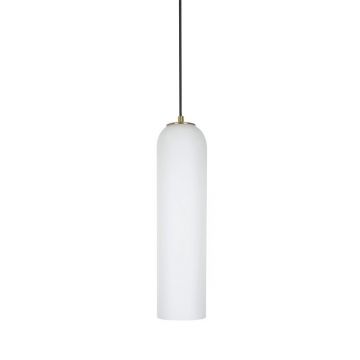 Pendul, Lustra Suspendata, Metal Auriu, Sticla Alba, STACK