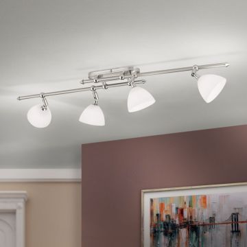 Plafoniera design modern OPALDESIGN 4L, satin