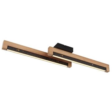 Plafoniera LED design natural lemn STARLA