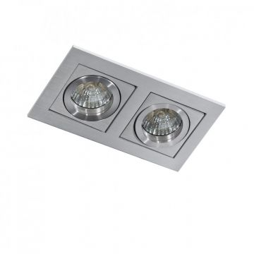 Spot incastrat tavan/plafon PACO 2 aluminiu