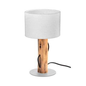 Veioza/Lampa de masa design natural lemn NORIN