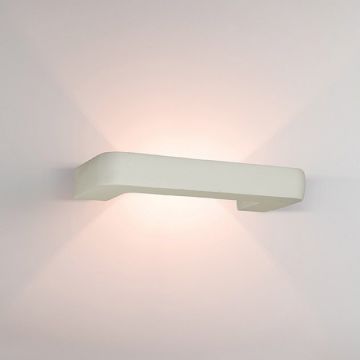 Aplica de perete cu lumina ambientala design modern Gypus alb 32cm