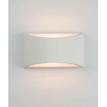 Aplica de perete cu lumina ambientala design modern Gypus alb