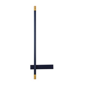 Aplica de perete LED design liniar ambiental Wall Lamp negru/ alama