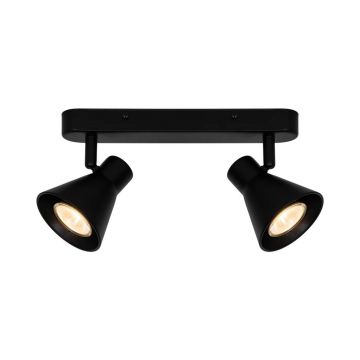 Aplica de perete / tavan cu 2 spoturi directionabile design modern Eik 2 negru
