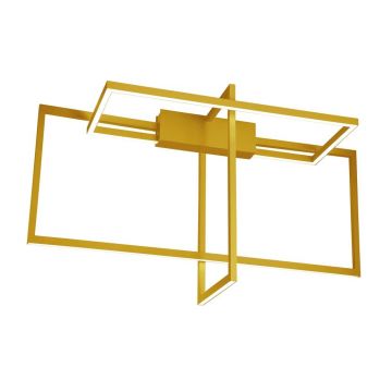 Lustra aplicata LED design modern geometric Erick auriu