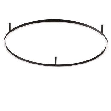 Lustra LED design geometric Oracle slim pl d090 round 4000k on-off negru