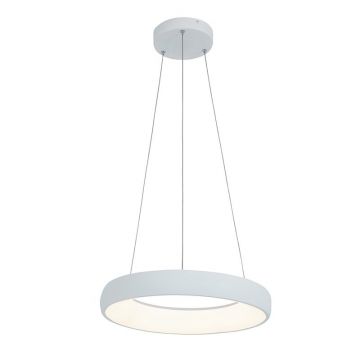 Lustra LED design modern circular Ring 40cm, Sandy White