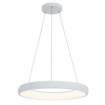 Lustra LED design modern circular Ring 60cm, Sandy White
