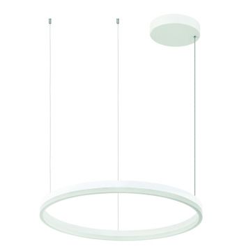 Lustra LED design modern circular ROTUNDA 60cm, alb