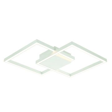 Lustra LED design modern geometric Erick alb