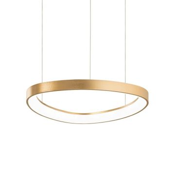 Lustra LED suspendata design circular Gemini sp d042 on-off 2700k aurie