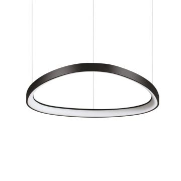 Lustra LED suspendata design circular Gemini sp d061 on-off 2700k negru