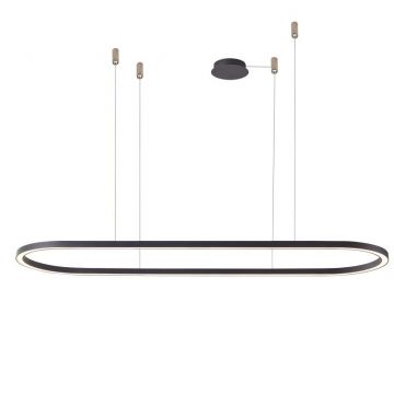 Lustra LED XXL suspendata design modern ELENA 150 DIMM BK