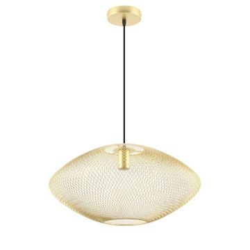 Lustra suspendata metalica design decorativ ORION auriu 50cm