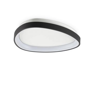 Plafoniera LED design circular Gemini pl d042 on-off 2700k negru