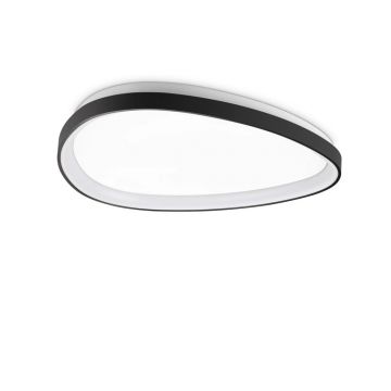 Plafoniera LED design circular Gemini pl d061 on-off 2700k negru
