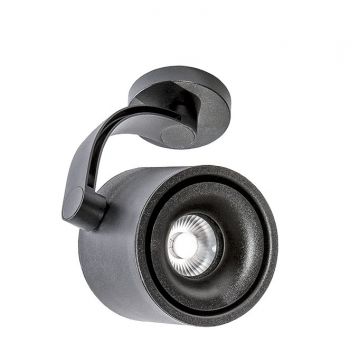 Spot LED cu brat aplicat directionabil de tavan/plafon COSTA negru