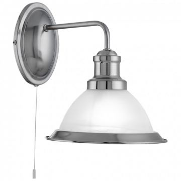 Aplica de perete design clasic Bistro argintiu satin 1481SS SRT