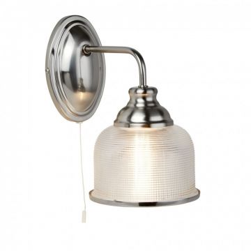 Aplica de perete design clasic Bistro II argintiu satin 2671-1SS SRT