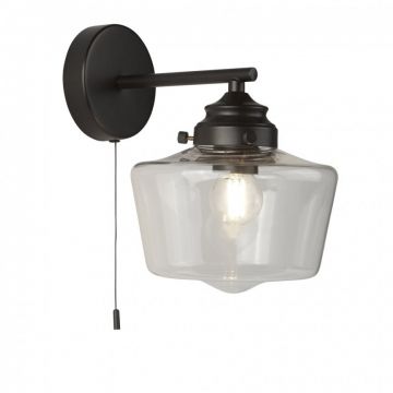 Aplica de perete design clasic School House negru 8708-1BK SRT