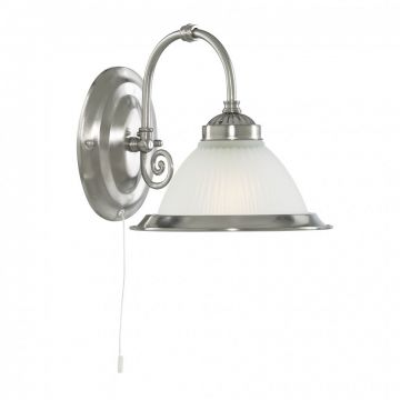 Aplica de perete stil clasic American Diner argintiu 1041-1 SRT