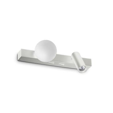Aplica LED stil minimalist Ping pong ap alba