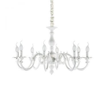 Candelabru elegant design clasic JUSTINE SP8 alb 197524
