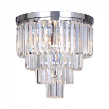 Lustra aplicata design deosebit AMEDEO, crom FC17106/4+1-CHR ZL