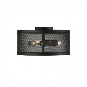 Lustra aplicata design industrial Fishnet negru 2843-3BK SRT