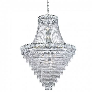 Lustra cristal casa scarii design LUX Louis Philippe 28L 1711-102CC SRT