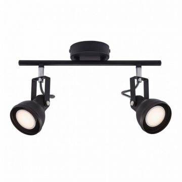 Lustra cu 2 spoturi directionabile Aslak, negru 45730103 NL