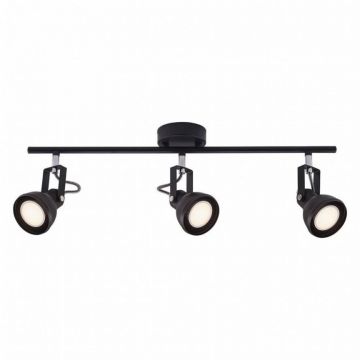 Lustra cu 3 spoturi directionabile Aslak, negru 45740103 NL