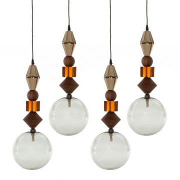 Lustra cu 4 pendule deosebite design LUX Pandora