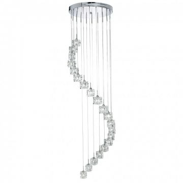 Lustra LED casa scarii design modern Ice Cube H-1,8M 6720-20-LED SRT