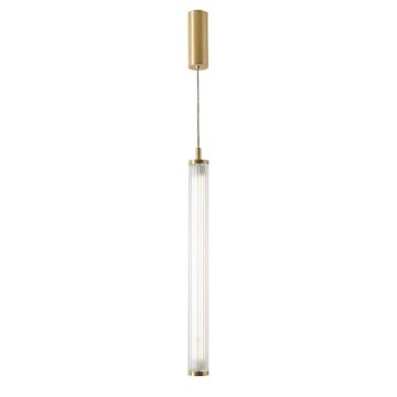 Lustra LED smart cu telecomanda COMO alama periata