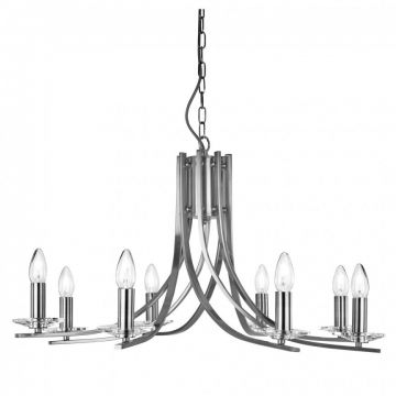 Lustra moderna design argintiu Ascona 8L 4168-8SS SRT