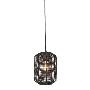 Lustra/Pendul eco din ratan Tanami tube S, bl