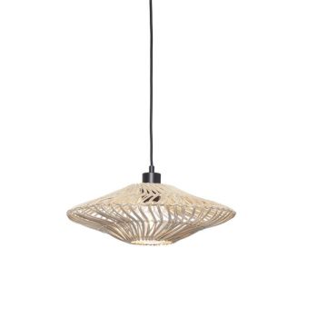 Lustra/Pendul eco din ratan Zanzibar flat 40cm S, white