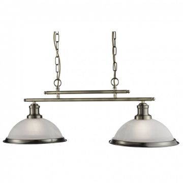 Lustra suspendata design clasic Bistro 2L alama antique 2682-2AB SRT