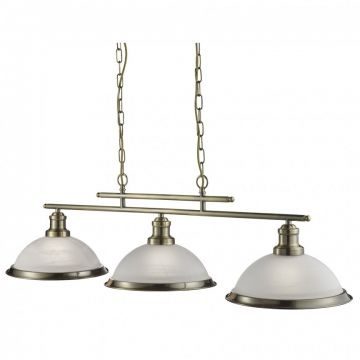 Lustra suspendata design clasic Bistro 3L alama antique 2683-3AB SRT