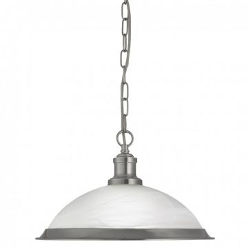 Pendul design clasic Bistro argintiu satin 1591SS SRT