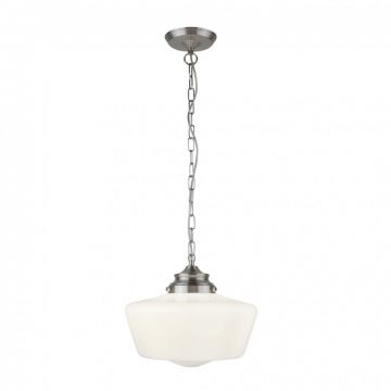 Pendul design clasic IP44 School House argintiu satin 8071-1SS SRT