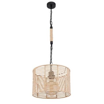 Pendul design modern Halia negru, maro 31cm
