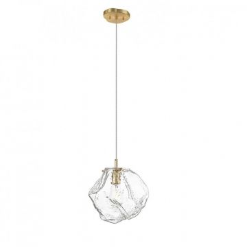 Pendul modern design decorativ original ROCK II auriu